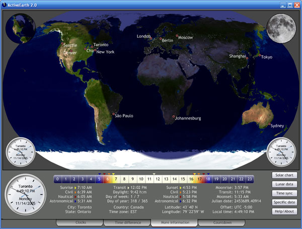 ActiveEarth 2.0 main screenshot