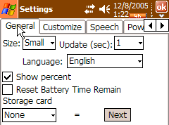 Battery Pack Pro settings