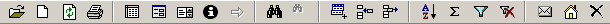 CDBF - DBF Viewer & Editor toolbar