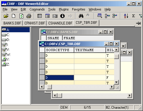 CDBF - DBF Viewer & Editor screenshot