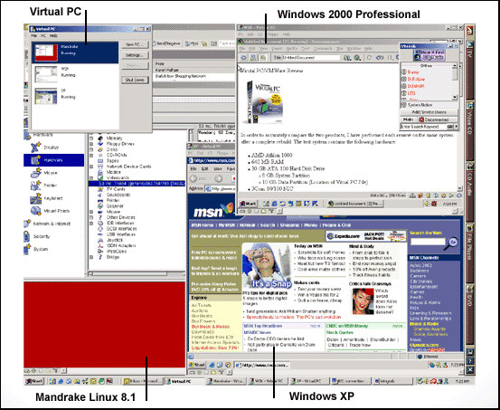 Desktop Running 3 Virtual PC's