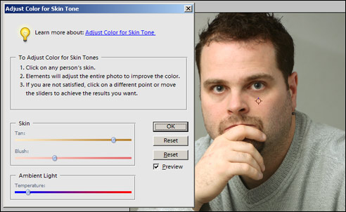 Skin Tones colour correction