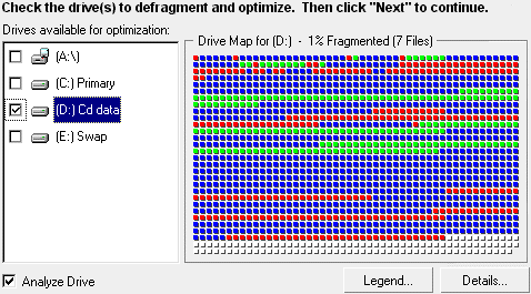 Fit-It Utilities 99 DefragPlus Screen Shot